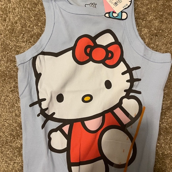 Hello Kitty Blue Tank Top with Red Accents - Picture 1 of 4